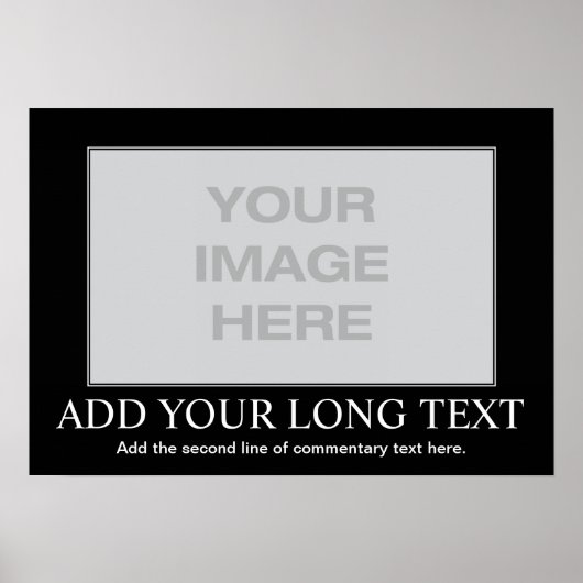 カスタムやる気を起こさせるポスター – カスタムDemotivational ポスター (正面)