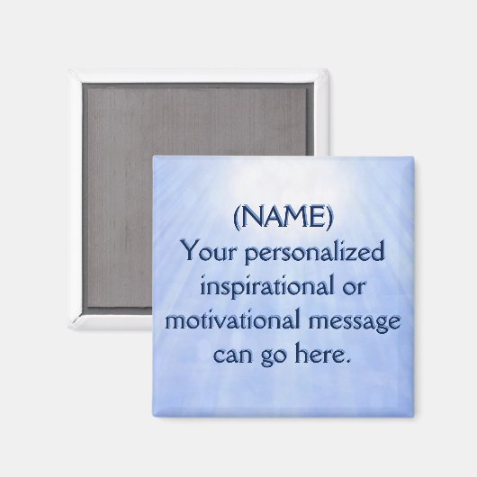 カスタムやる気を起こさせるメッセージ マグネット (正面/裏面)