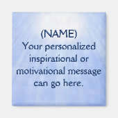 カスタムやる気を起こさせるメッセージ マグネット (正面)