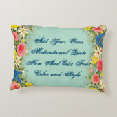 カスタムやる気を起こさせる引用文自分で作る アクセントクッション (裏面)