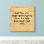 カスタムやる気を起こさせる引用文自分で作る キャンバスプリント (インサイチュ (ウッドフロア))