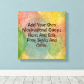 カスタムやる気を起こさせる引用文自分で作る キャンバスプリント (インサイチュ (ウッドフロア))