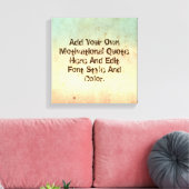 カスタムやる気を起こさせる引用文自分で作る キャンバスプリント (インサイチュ (リビング))