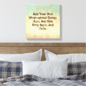 カスタムやる気を起こさせる引用文自分で作る キャンバスプリント (インサイチュ (寝室))
