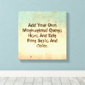 カスタムやる気を起こさせる引用文自分で作る キャンバスプリント (インサイチュ (ウッドフロア))