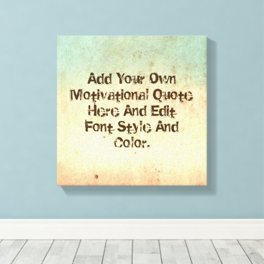 カスタムやる気を起こさせる引用文自分で作る キャンバスプリント (インサイチュ (ウッドフロア))