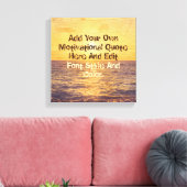 カスタムやる気を起こさせる引用文自分で作る キャンバスプリント (インサイチュ (リビング))