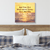 カスタムやる気を起こさせる引用文自分で作る キャンバスプリント (インサイチュ (寝室))