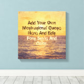 カスタムやる気を起こさせる引用文自分で作る キャンバスプリント (インサイチュ (ウッドフロア))