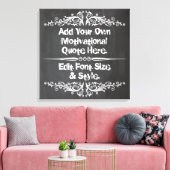 カスタムやる気を起こさせる引用文、テキストの追加 キャンバスプリント (インサイチュ (リビング))