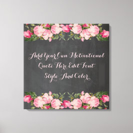 カスタムやる気を起こさせる引用文、テキストの追加 キャンバスプリント