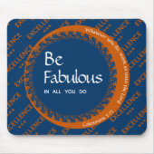 カスタムやる気を起こさせる感動的素晴らしい マウスパッド (正面)