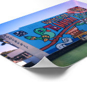 カスタムようこそマイアミビーチフロリダグラフティ ポスター (角)