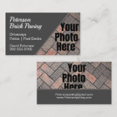 カスタムれんが舗装車道建築 名刺 (正面/裏面)