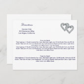 カスタムアイスブルーハート方向札 エンクロージャーカード (正面/裏面)