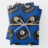 カスタムアイスホッケー名モノグラムパック ラッピングペーパーシート (インサイチュ)