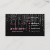 カスタムアイラッシュ延長名刺 名刺 (裏面)