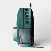 カスタムアイラブマイアミカリフォルニアビーチブルー海 プリントバックパック (右)