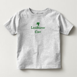 カスタムアイリッシュクランのクローバーのTシャツ - キッズ トドラーTシャツ