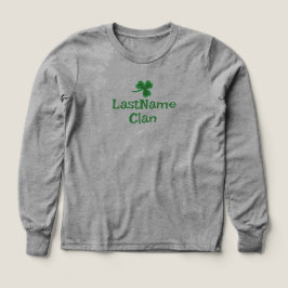 カスタムアイリッシュクランシャムロックTシャツ - キッズ