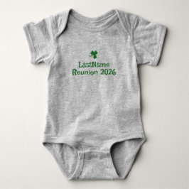 カスタムアイリッシュクランシャムロックTシャツ - キッズ ベビーボディスーツ