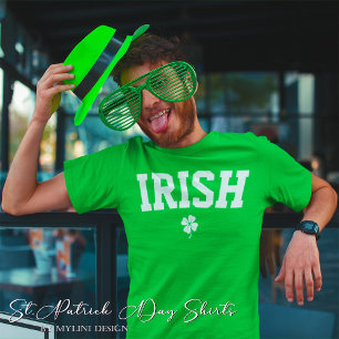 カスタムアイリッシュシャムロックSt patricks day Tシャツ