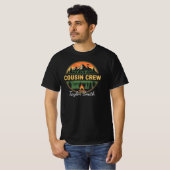 カスタムアウトドア従兄弟クルーおそろいキャンプ Tシャツ (正面フル)