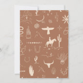 カスタムアウトロークボーイベビーシャワー招待状 招待状 (裏面)