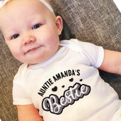 カスタムアウンティズベスティーベビーボディスーツ ベビーボディスーツ