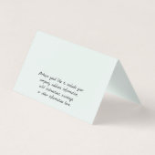 カスタムアクアフラリッシュオーナメントヘッダーカード (裏面)