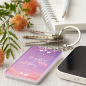 カスタムアクリルキーチェーン – ユニークデザイン キーホルダー (正面右)