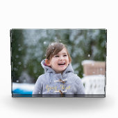 カスタムアクリル製フォトフレームブロックホームオフィスデコール フォトブロック (正面)