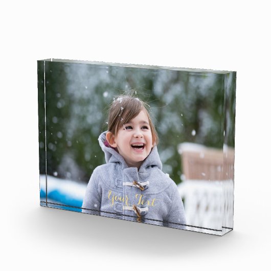 カスタムアクリル製フォトフレームブロックホームオフィスデコール フォトブロック (右)