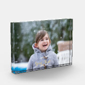 カスタムアクリル製フォトフレームブロックホームオフィスデコール フォトブロック (左)