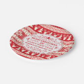 カスタムアグリーセータークリスマスパーティープレート ペーパープレート (アングル)