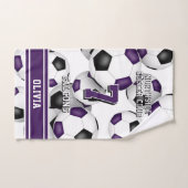 カスタムアスリート・チーム名パープル ハンドタオル (ハンドタオル)