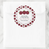 カスタムアップルクラシックラウンドステッカー ラウンドシール (バッグ)