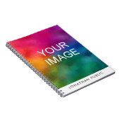 カスタムアップロード写真ロゴデザイン名 ノートブック (右側)