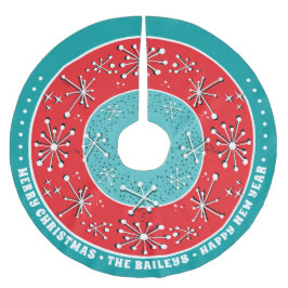 カスタムアトミックスプートニクミッドセンチュリーモダン ブラッシュドポリエステルツリースカート