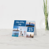 カスタムアドベンチャーをテーマにした5枚フォト誕生日カード カード (正面)