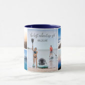 カスタムアドベンチャーフォトコラージコーヒーマグ マグカップ (中央)