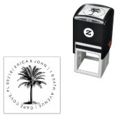 カスタムアドレスパームツリーセルフインク差出人住所 セルフインキングスタンプ (インサイチュ)