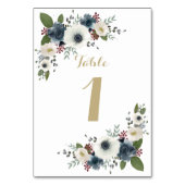 カスタムアネモンブーケテーブルナンバーカード テーブルナンバー (裏面)