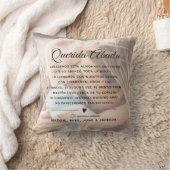 カスタムアブエラモダンメッセージ写真母の日 クッション (ブランケット)