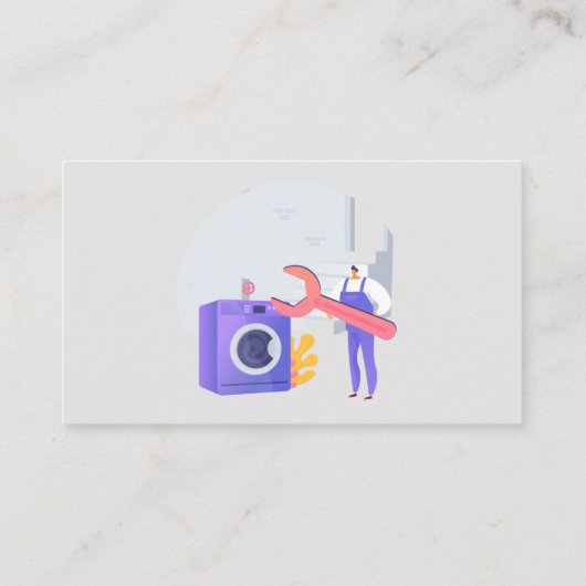 カスタムアプライアンスのサービスと修理の名刺Ma 名刺 (裏面)