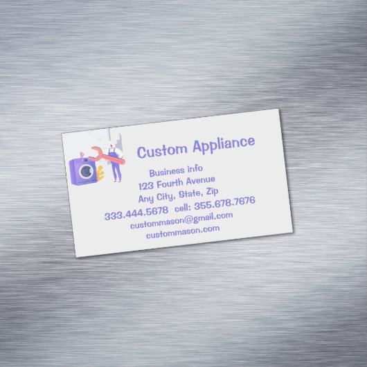 カスタムアプライアンスのサービスと修理 マグネット名刺 (インサイチュ)