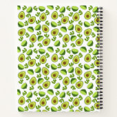 カスタムアボカドとレモン、キッチンレシピ ノートブック (裏面)