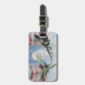 カスタムアメリカの軍隊飛行機ラゲージタグ ラゲッジタグ (正面縦)