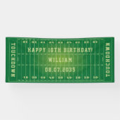 カスタムアメリカンフットボール子供の誕生日 横断幕 (横)