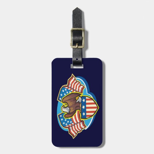 カスタムアメリカン・イーグル・ラゲージタグ ラゲッジタグ (正面縦)